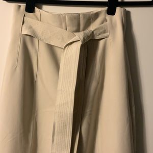 Zara high waisted pants with belt